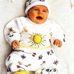 Костюм «цветочный луг»: шапочка, кофточка, рейтузы, башмачки