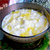 Ячневая каша с молоком и тыквой