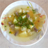 Супчик с куриными сердечками
