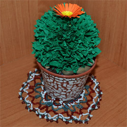 Кактус из бумаги Кактус из бумаги